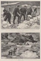 El Dr. Nansen y el Sr. Jackson en el Norte Blanco